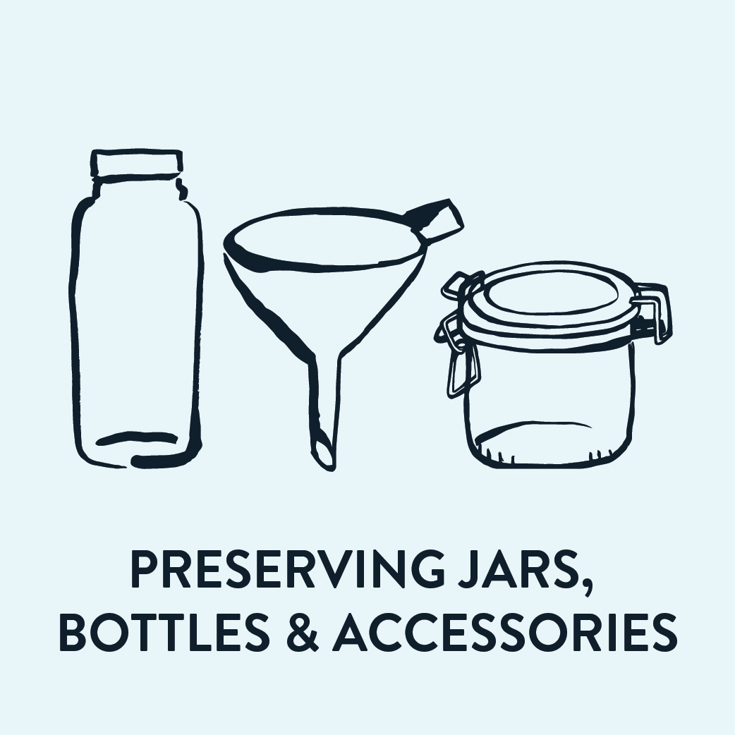Preserving Jars, Bottles & Acc