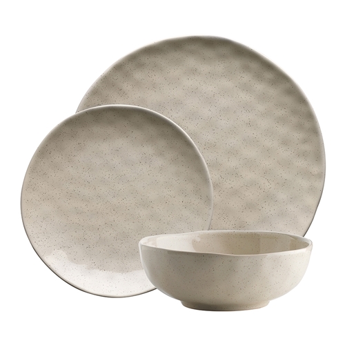 EC61191 - Ecology Speckle 12 Piece Dinner Set Oatmeal - CWM Homewares