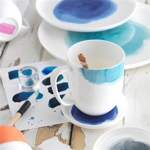 ECS1243 - Ecology Watercolour Aqua Mug 380ml - CWM Homewares