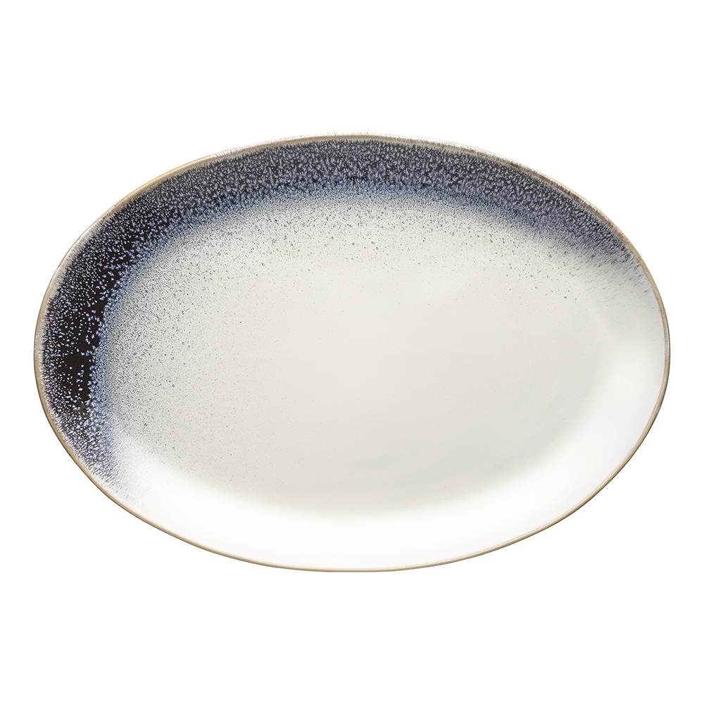 EC1908 - Ecology Atol Large Oval Platter 36cm Deep Blue - CWM Homewares